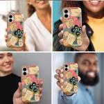 GEQCDBN Compatible with iPhone 17 Case, Trendy Cute Anime Girly Soft Slim TPU Shockproof Aesthetic Protective Phone Case Cover for Women Girls 6.1"