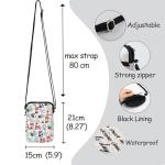 MNIGIU Funny Anime Character Crossbody Bag Anime Manga Inspirational Gift Reading Gifts Anime Lover Shoulder Bag