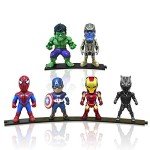 Anime Hero Figures Set - 6 Pack Collection