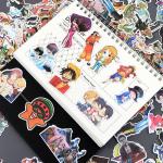 120 Pcs for One Peice Stickers Cartoon PVC Sticker, Gifts for Laptop Water Bottle Skateboard Party Supplies Decorations Teens Kids