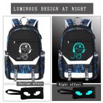 CHENGXiYANG Anime Luminous Backpack Waterproof.Cool Backpacks15.6 in Large capacity Laptopeight Backpack.with USBChargingHeadphones Port.Luminous Backpack.Security Lock