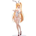 Wahohousee Anime Figures 18.11in 1/4 Scale Girl Figure with Tracking Eyes & Warm-Sensitive Paint, Cute Twintail Bunny Girl Figure PVC Collection Model, Anime Fans Desktop Decoration Gift for Adult