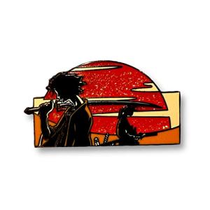 Samurai Champloo Pin samurai champloo enamel pins samurai champloo decor samurai champloo decal anime enamel pins (Orange)