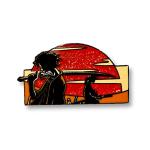 Samurai Champloo Pin samurai champloo enamel pins samurai champloo decor samurai champloo decal anime enamel pins (Orange)