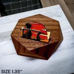 Samurai Champloo Pin samurai champloo enamel pins samurai champloo decor samurai champloo decal anime enamel pins (Orange)