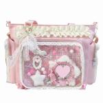 cute kawaii ita bag crossbody tote bag, pin display with Insert bow large messenger bag crossbody, cute tote bags with zipper ruffle y2k, kpop japanese trendy purse aesthetic