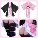 JYakeji 11 pcs Cosplay Costume Kimono for Kids Adults Robe Japanese Anime Costume Halloween Kimono Outfit