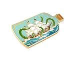 Pinsanity Ship In A Bottle Attacked by Sea Monster Enamel Lapel Pin
