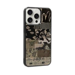qizjio Vintage Japanese Phone Case Shockproof Protective Dark Aesthetic Collage Anime Phone Case for iPhone 16 Pro