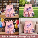 Vivixilan K-POP Backpack with Cute Accessories Anime Cartoon Anti-Theft Travel New Semester Gifts Bag With Casual Routine