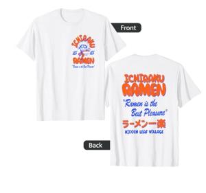 Naruto Shippuden Ichiraku Ramen Front Back Anime T-Shirt