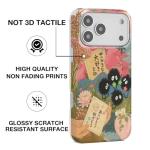 GEQCDBN Compatible with iPhone 17 Pro Case, Trendy Cute Anime Girly Soft Slim TPU Shockproof Aesthetic Protective Phone Case Cover for Women Girls 6.3"