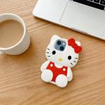 CLQLC Anime Cat Soft Silicone Case for iPhone 13/14/15,Fashion Kawaii Soft Silicone Animal tective Gel Shockof Gel Back Cover