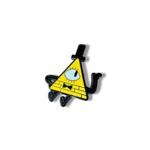 KOZUKI Yellow Cartoon Bill Cipher Enamel Pin - Cute, Whimsical, Medium Size, Unisex, Hard Enamel, Buckle Clasp, 1 Pin