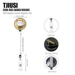 TJIUSI Anime Badge Holder with Retractable Reel Silly Name Tag Card Holder Anime ID Badge Retractable Clip with Funny Alligator Clip for Nurses Student Teacher Women Men