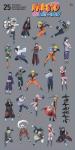 Naruto Posters For Bedroom Room Decor Bundle | 12 Posters for Walls Anime Poster Pack Set With Anime Stickers | Naruto Room Decorations Set