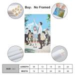Anime Poster A Silent Voice Textless Movie Cover HD Canvas Prints Wall Art Room Aesthetics Decor 20x30inch(50x75cm)