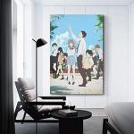 Anime Poster A Silent Voice Textless Movie Cover HD Canvas Prints Wall Art Room Aesthetics Decor 20x30inch(50x75cm)