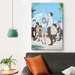 Anime Poster A Silent Voice Textless Movie Cover HD Canvas Prints Wall Art Room Aesthetics Decor 20x30inch(50x75cm)