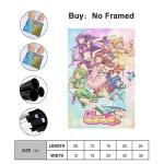 ZHANGNA Tokyo Mew Mew Anime Magical Girl 6 Canvas Poster Bedroom Decor Office Room Decor Gift, Wall Art Decor Printing Paintings Living Room Bar Modern Decorative Poster 16x24inchs(40x60cm)