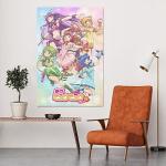ZHANGNA Tokyo Mew Mew Anime Magical Girl 6 Canvas Poster Bedroom Decor Office Room Decor Gift, Wall Art Decor Printing Paintings Living Room Bar Modern Decorative Poster 16x24inchs(40x60cm)