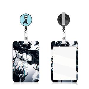 TJIUSI Anime Badge Holder with Retractable Reel Name Tag Card Holder Cartoon ID Badge Retractable Clip with Funny Alligator Clip for Nurses Student Teacher Women Men