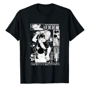 Anime Unisex T-Shirts Men Women Cotton Tees Top Black