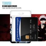 TJIUSI Anime Badge Holder with Retractable Reel Name Tag Card Holder Cartoon ID Badge Retractable Clip with Funny Alligator Clip for Nurses Student Teacher Women Men