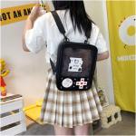 AWXZOM cute Ita Backpack Fashion Gameboy Style itabag 3 way bag Kawaii Backpack pin display backpack ita bag backpack cute backpack