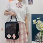 AWXZOM cute Ita Backpack Fashion Gameboy Style itabag 3 way bag Kawaii Backpack pin display backpack ita bag backpack cute backpack