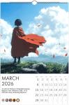 2026 Anime Life Wall Calendar by Kaleidoscope Artisan – A Year of Captivating Anime Art with Holidays (Modern, Large 11”x16.5” Display Size)