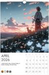 2026 Anime Life Wall Calendar by Kaleidoscope Artisan – A Year of Captivating Anime Art with Holidays (Modern, Large 11”x16.5” Display Size)