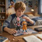 Anime Super Hero Action Figures Set, Collectible Warrior Figurines, 7.8Inch Energy Style Character Models for Display, Party Favors & Gift Collection (6PCS)