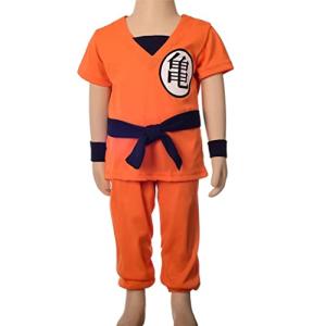 Lito Angels Little Boys Anime Cosplay Costume Clothing Set Dress Up Size 6-7, Orange (Tag Number 13)