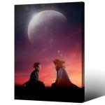 Framed Anime Demon Slayor Poster For Kids Room Bedroom Wall Decor-Anime Lovers Posters Canvas Art Print Manga Picture For Teen Fans Girls And Boys Birthday Gifts