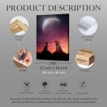 Framed Anime Demon Slayor Poster For Kids Room Bedroom Wall Decor-Anime Lovers Posters Canvas Art Print Manga Picture For Teen Fans Girls And Boys Birthday Gifts