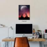 Framed Anime Demon Slayor Poster For Kids Room Bedroom Wall Decor-Anime Lovers Posters Canvas Art Print Manga Picture For Teen Fans Girls And Boys Birthday Gifts