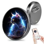 Smart Digital Display Badge with LED Pixel Screen - Interactive E-Badge Anime Pinsfor Backpacks, Digital Photo, Video & Name Tag Display - Ideal Electronic Gift for Anime Fans