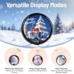 Smart Digital Display Badge with LED Pixel Screen - Interactive E-Badge Anime Pinsfor Backpacks, Digital Photo, Video & Name Tag Display - Ideal Electronic Gift for Anime Fans