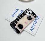 ZQHQDVL Compatible with iPhone 17 Pro Max Case, Cute Kawaii Anime Big Eyes Design with Glitter Stars, Sparkle Bling Soft TPU Shockproof Protective Cover for Women Girls