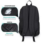 Pawsky Skateboard Anime Luminous School Backpack with USB Charging Port, Anti Theft Lock, Sling Bag & Pencil Case for Teen Boys and Girls, College Bookbag Lightweight Laptop Bag, Black