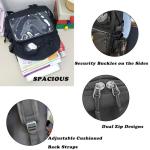 Lifelix Ita Bag Preppy Backpack with Pin Display Insert for School Anime Cosplay (Black)