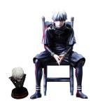 YLQANONG Kaneki Ken Figures Kirishima Toka Anime Figure Statues Interchangeable Heads Ken Kaneki Anime Action Figurine for Fans 7.28IN