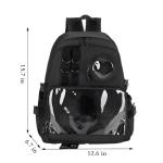 Lifelix Ita Bag Preppy Backpack with Pin Display Insert for School Anime Cosplay (Black)