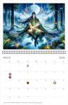 2026 Anime Horizons Wall Calendar by Kaleidoscope Artisan – Ethereal Realms with Holidays (Classic Mid-Fold, Large 11″x17″)