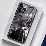 Anime Manga Case for iPhone 16 Pro Max Unique Art Design Glossy Tempered Glass Silicone Shockproof Protection Shell