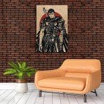 Berserk Guts Vintage Canvas Wall Art Poster
