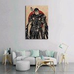Berserk Guts Vintage Canvas Wall Art Poster