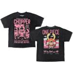 Ripple Junction One Piece Chopper Pink Panels Anime Men's Graphic T-Shirt Mineral Wash Black Medium