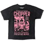 Ripple Junction One Piece Chopper Pink Panels Anime Men's Graphic T-Shirt Mineral Wash Black Medium